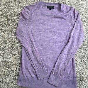 Banana Republic Lavender Merino Wool Crew Neck Sweater